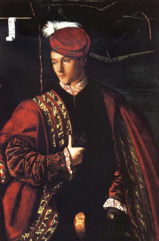 BARTOLOMEO VENETO Portrait of Ludovico Martinengo Spain oil painting art
